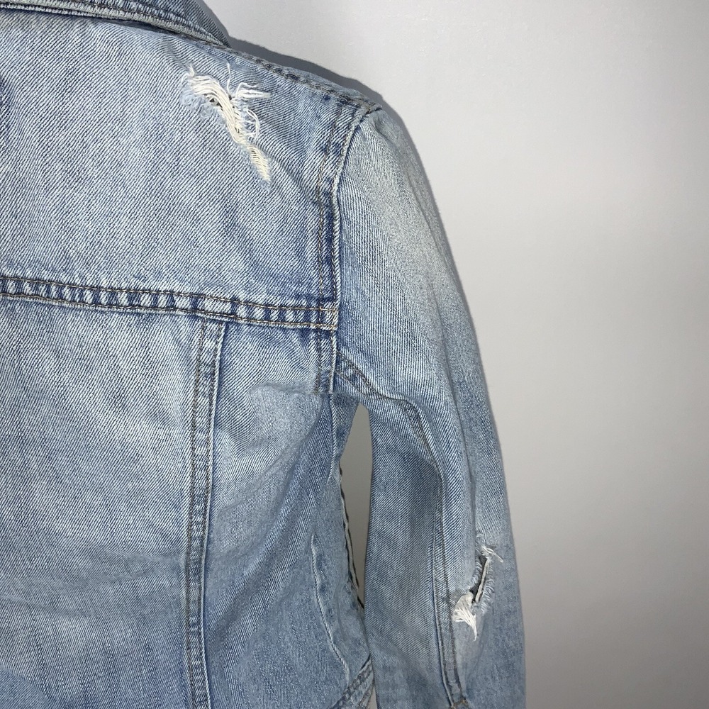 Old Navy Light Blue Denim Jacket Women's Size XS - Picture 6 of 9